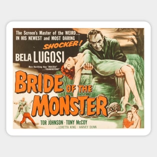 Bride of the Monster Movie Poster Sticker